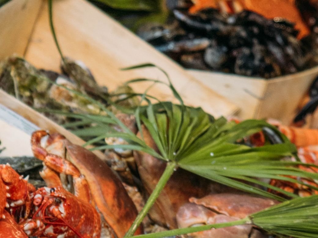 Étal de fruits de mer